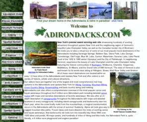 adirondackteddybears.com: "*Adirondacks Premier Resource Travel Guide to attractions, vacation,
tourism, lodging, Real Estate,  hiking, restaurants in the Adirondack towns
of Lake Placid, Saranac Lake, Glens Falls, Old Forge etc..! "
Adirondack Official Resource Travel Guide to the Adirondacks & Adirondack attractions, Adirondack real estate and vacation rentals, B&B's, cottages, inns, lodging & accomodations, New York campgrounds, rustic furniture, arts & crafts, restaurants and the largest on-line calendar of events for the Adirondack Park Region, Lake George, Glens Falls, and Saratoga Springs