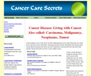 cancercaresecrets.com: Cancer Cure Article
Cancer Cure information at Cancer Care Secrets