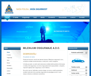 milenijum-osiguranje.rs: Milenijum osiguranje a.d.o.
Milenijum osiguranje ado, nasa polisa, vasa sigurnost