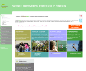 outdoor-friesland.net: Outdoor, teambuilding, buitensport & bedrijfsuitje in Friesland
Outdoorburo organiseert outdoor-evenementen en buitensport-activiteiten, waarbij beleving de boventoon voert. Door heel Friesland en zelfs daarbuiten kunnen jullie genieten van de verschillende belevenissen. Samen met jullie vrienden, collega's, familie of klasgenoten een geweldige uitje of bedrijfsuitje beleven?