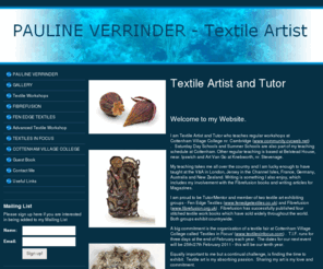 paulineverrinder.com: PAULINE VERRINDER - Textile Artist  - Home
PAULINE VERRINDER - Textile Artist  - Home