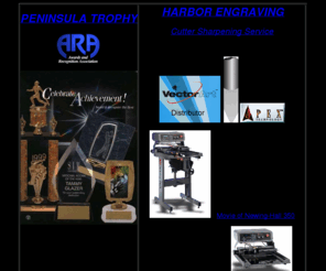 peninsulatrophy.com: Peninsula Trophy and Harbor Engraving of Gig Harbor, WA
Trophies, Plaques & More. Full service awards & giftware center. State of the art engraving systems. Located in the Great Northwest.
