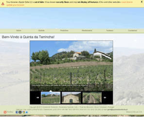 quintadaterrincha.com: Quinta da Terrincha - Vinho, Azeite, Queijo, Restaurante, Turismo - Torre de Moncorvo, Douro Vinhateiro, Portugal
A Quinta da Terrincha é uma empresa agrícola que produz vinho do Douro DOC, azeite de Trás-os-Montes DOC, Queijo Terrincho, Vinagre, etc. Restaurante Canto da Terrincha. Turismo de Natureza. Situada no Vale da Vilariça, Torre de Moncorvo, Douro Vinhateiro, Portugal