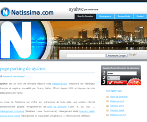 ayahve.com: ayahve - Nom de domaine par netissime.com
