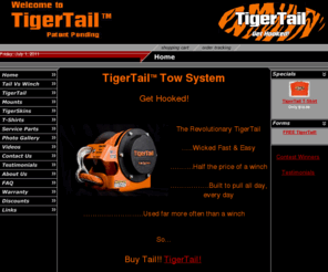 tigertail.us: TigerTail Tow System - ATV Tow Systems superior to the ATV Tow Strap!
TigerTail is the only QUALITY ATV retractable tow rope available today! ATV Tow Systems superior to the ATV Tow Strap!! Available for all ATV's with hitches! Its retractable design allows for a quick, easy and clean tow! The best of ATV tow systems!