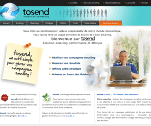 tosend-emailing.com: Emailing professionnel et fichiers emails pour vos campagnes emailing
II►►► Emailing professionnel, solution de routage et fichiers emails pour vos campagnes emailing avec tracking reporting et outils de conversion