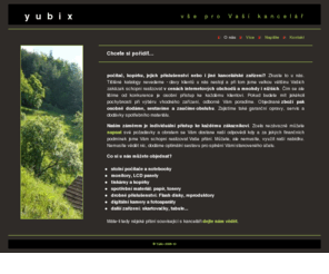 yubix.cz: Webdesing Brno, seo optimalizace, stránky internet, yubix
Webdesing Brno, seo optimalizace, stránky internet, prodej kancelářské techniky: počítače, notebooky, kopírky a přislušenství