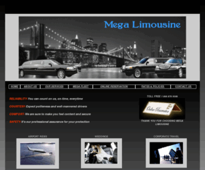 megalimousine.com: Mega Limousine
NJ LImousine, taxi, airport limo service, airport transportation, car service, towncar service