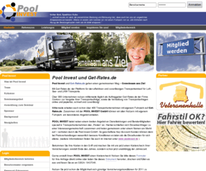poolinvest.net: Pool Invest - Gemeinsam ans Ziel!
Pool Invest ist einer der größten Dienstleistungsanbieter für Spediteure im Westerwald. Pool Invest macht Sie als Spediteur zum Key Account Kunden! Treten Sie noch heute mit uns in Kontakt!