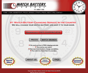 watchbatteryhospital.com: Replacing Watch Batteries when your batteries need changing!
Watch Battery Central replacement watch batteries for Seiko, Swiss Army, Timex, Fossil, Casio, Movado, Ebel, Guess and many more watch makes. Replace your battery today!