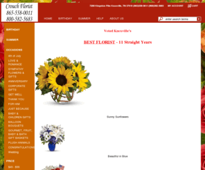 crouchflorist.net: Knoxville Florists - Flowers Knoxville TN - Crouch Florist
Crouch Florist, your local Knoxville florist, sends fresh flowers throughout the Knoxville, TN area. Crouch Florist offers same-day flower delivery on all arrangements.