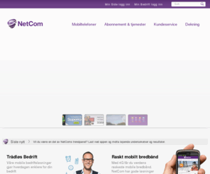 netcom.no: NetCom - Mobil, abonnement, mobilt bredbånd og telefon. iPhone og Fastpris til deg! - NetCom AS
NetCom tilbyr mobil abonnement, mobilt bredbånd, mobiltelefoner. Størst utvalg og gode tilbud.