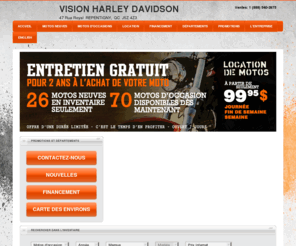 rivenordharley.com: Vision Harley Davidson | Harley-Davidson  REPENTIGNY, QC J5Z 4Z3 - New Bikes et Pre-Owned Bikes
REPENTIGNY, QC, Vision Harley Davidson sells and services Harley-Davidson vehicles in the greater REPENTIGNY