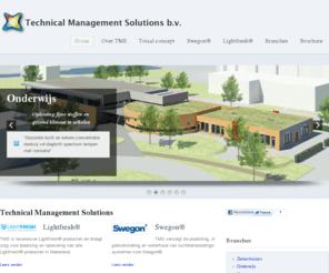 technicalmanagementsolutions.nl: TMS | luchtbehandeling | luchtfiltering | klimaattechniek - Home
TMS voor realisatie en beheer van luchtbehandeling, luchtfiltering en klimaattechniek. TMS is leverancier voor LightFresh - luchtzuiverende spaarlampen en Swegon 