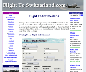 flighttoswitzerland.com: Flight To Switzerland
Flight To Switzerland is a comprehensive guide to finding the best flight deals to Switzerland.