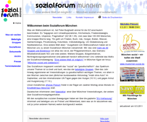 m-sf.de: Sozialforum München
Website der Initiative für ein Sozialforum München