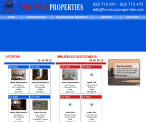 torviscaspropertytrading.com: Torviscas Properties en Tenerife, Pisos en venta en Adeje Piso en 
Inmobiliaria Torviscas Properties pisos en venta y alquiler en Adeje. Tus pisos en venta y alquiler en Tenerife, Properties Real Estate Agency Tenerife. Pisos en Adeje. Cas