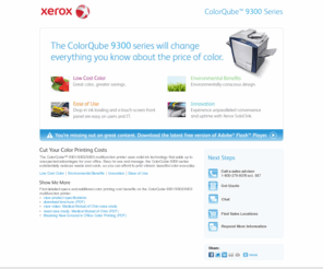 colorqube.com: Color Printing Cost Revolutionized : ColorQube 9200 Series
Color printing cost is no longer a barrier with ColorQube 9201 / 9202 / 9203. New multifunction printer lowers the cost of color