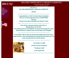 hiccnj.org: Home Page
Hillside Independent Campaign Committee