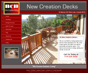 newcreationdecks.com: New Creation Decks - Creating custom decks in the Colorado Springs and Monument areas of Colorado.
