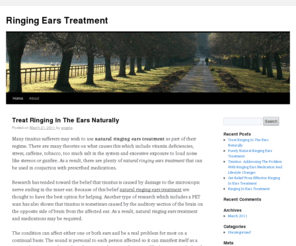 ringingearstreatment.net: Ringing Ears Treatment - Proven Ringing Ears Treatment for Tinnitus Sufferers
Are you looking for ringing ears treamtent methods that actually work? Try our proven ringing ears treatment today!