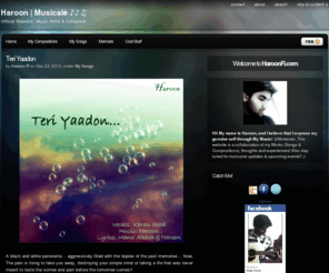 haroonr.com: Haroon | Musicalè ♪♪♫
