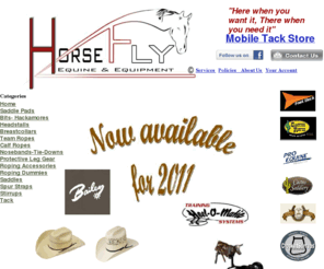 horseflyequine.com: Home
Horsefly Equine -Team Ropes, Calf Ropes, Head Stalls, Saddles, Bits, Saddle Pads, Spurs, all your quality roping,rodeo and equine needs.