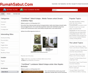 rumahsabut.com: RumahSabut.Com | Cocomesh, Coir Geotextile, Coir Net, Cocopot for Green Environment
