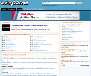 test-logiciel.com: Test logiciel : annuaire de comparatifs et tests de logiciels
Test logiciel est un annuaire qui référence les comparatifs et tests de logiciels professionnels et gratuits pour pc ainsi que les applications en ligne.