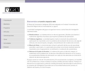 gci.org.es: Presentación
GRUPO DE COMPUTACION INTELIGENTE