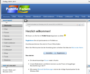 pchilfeforum.at: Willkommen im Pchilfe Forum!
Pchilfe Forum - Kostenloses Forum zum Lösen Ihrer Pc-Probleme und vieles mehr!