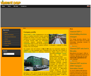 viamontdsp.cz: Home - Viamont DSP a.s. - Railway Constructions, Road Constructions
Viamont DSP a.s. - Railway Constructions, Road Constructions, Company profile