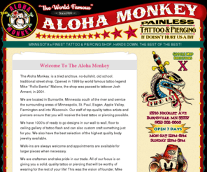 Aloha Monkey Tattoo