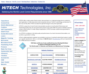 drlevel.com: HiTECH Technologies - Level Controls, Ultrasonic Level Sensors, Microwave Switch, Pressure Transmitter
