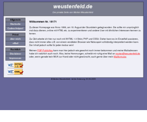 weustenfeld.de: weustenfeld.de
Die private Homepage von Morten Weustenfeld