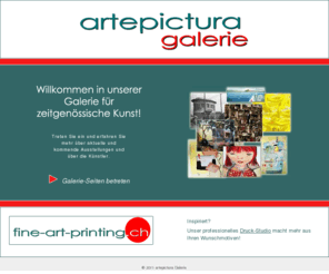 artepictura.ch: artepictura Galerie
Artepictura Galerie - Galerie direkt am Stadtrand von Zürich