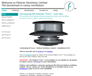 rotaryventilator.com: FLETTNER VENTILATOR LTD - HOME OF THE WORLD'S BEST WIND-POWERED ROTARY VENTILATOR
The Flettner Ventilator Company, Manufacturers of the Flettner 2000 and Flettner TCX Rotary Ventilator