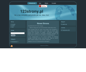 123strony.pl: Strony, SEO, Pozycjonowanie | http://123strony.pl
Tworzenie, optymalizacja, walidacja, aktualizacja modernizacja oraz pozycjonowanie stron internetowych.