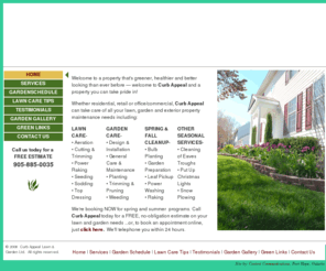 curb-appeal.ca: Curb Appeal Lawn & Garden Ltd— We put the pride in properties.
A complete lawn and garden maintenance service serving Cobourg and Port Hope in Northumberland County.