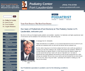 podiatristfl.com: Podiatrist | Foot Doctor | Ft. Lauderdale, FL - We End Foot Pain
Podiatry Center has professional podiatry foot doctors and foot surgeons that can alleviate any foot or leg pain you may have
