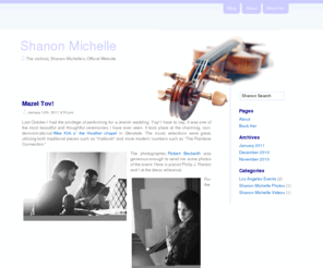 shanonmichelle.com: Shanon Michelle
The Violinist, Shanon Michelle's, Official Website