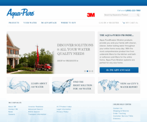 aquapure.com: Home page  - 3M Aqua-Pure
When you want cleaner, clearer, better water for your home and family, 3M water filters, water softeners and treatment systems.