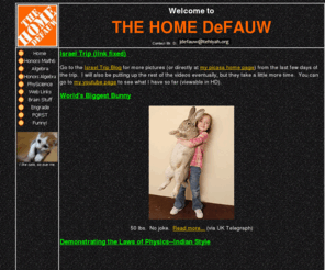 homedefauw.com: Welcome to the Home DeFauw!
