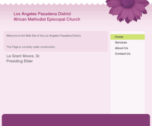 lapasamec.org: Los Angeles Pasadena District AMEC - Home
Welcome to the Web Site of the Los Angeles Pasadena District. This Page is currently under construction.