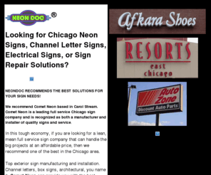 neondoc.com: Chicago Neon Signs, Electric Signs, Outdoor Signs, Channel Letter Signs
For top quality and affordable electric signs and installation, get a free estimate here.