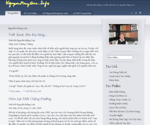nguyenmonggiac.info: Nơi lưu trữ những tác phẩm của Nhà Văn Nguyễn Mộng Giác
Nơi lưu trữ những tác phẩm của Nhà Văn Nguyễn Mộng Giác