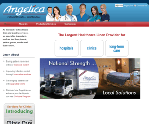 angelica-corp.com: Angelica Corporation -- Healthcare Linen and Laundry Solutions
Angelica provides linen and textile solutions to the Healthcare industry.  Angelica Uniforms, textile rental services, and Laundry Management services