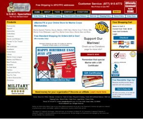 Marine corp clothing store