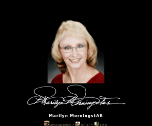 marilynmorningstar.com: Marilyn Morningstar
Marilyn Morningstar freelance photographer, artist, writer, poet, actor, web designer. Photography, mixed media, Giclée reproductions, limited editions, framed art, fine art, current novel, The Last Snapshot, romantic poetry, wedding vows, and song lyrics