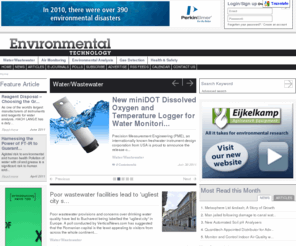 envirotechpubs.com: Environmental Equipment News From Envirotech Online -  Envirotech Online
Environmental Equipment News From Envirotech Online. Scientists in the environmental fields can find out about the latest news and environmental products for gas detection, air monitoring and waste water analysis.